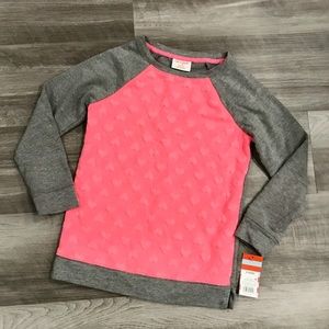 Cat & Jack Shirts & Tops - Valentine’s Little Girls Heart Crewneck Sweater Cat & Jack Shirts & Tops - Valentine’s Little Girls Heart Crewneck Sweater